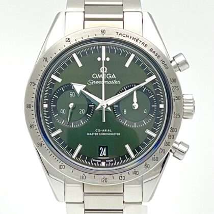 Omega Speedmaster '57 green 40,5mm - deutsche Erstauslieferung - 332.10.41.51.10.001