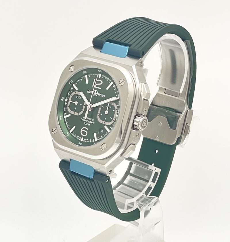 Bell & Ross BR 05 Chrono Green Steel BR05C-GN-ST/SRB - NEU/verklebt - Full Set – Bild 5