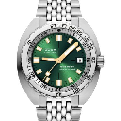 Doxa Sub 300T Sea Emerald 840.10.131.10 - NEU - Full Set
