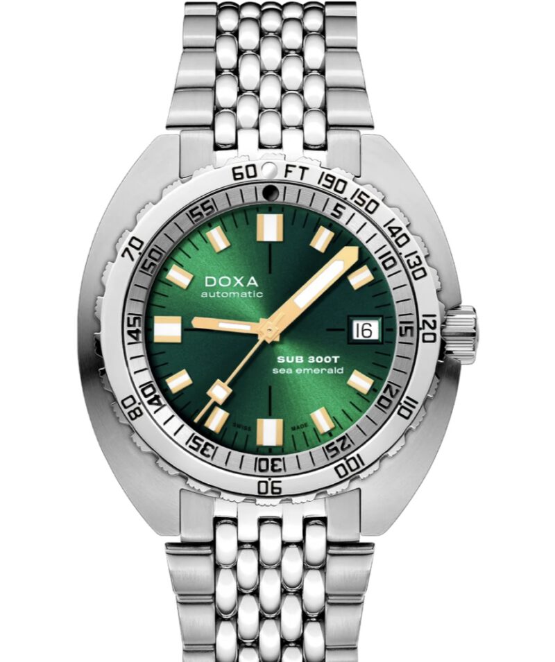 Doxa Sub 300T Sea Emerald 840.10.131.10 - NEU - Full Set