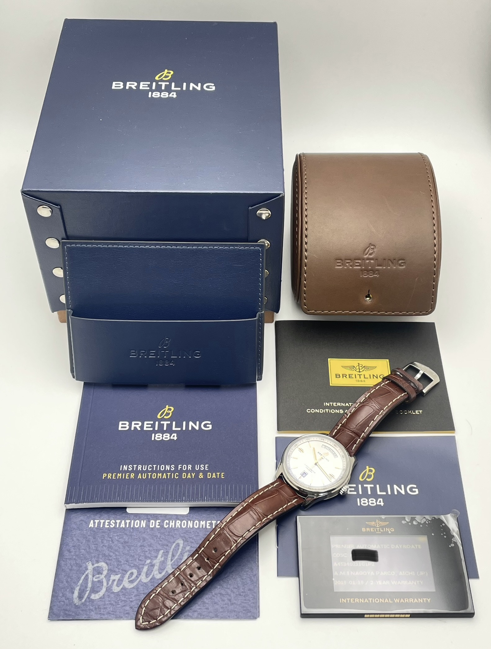 Breitling Premier Automatic Day Date 40 A45340211G1P2 - Full Set aus 01/2019 – Bild 12