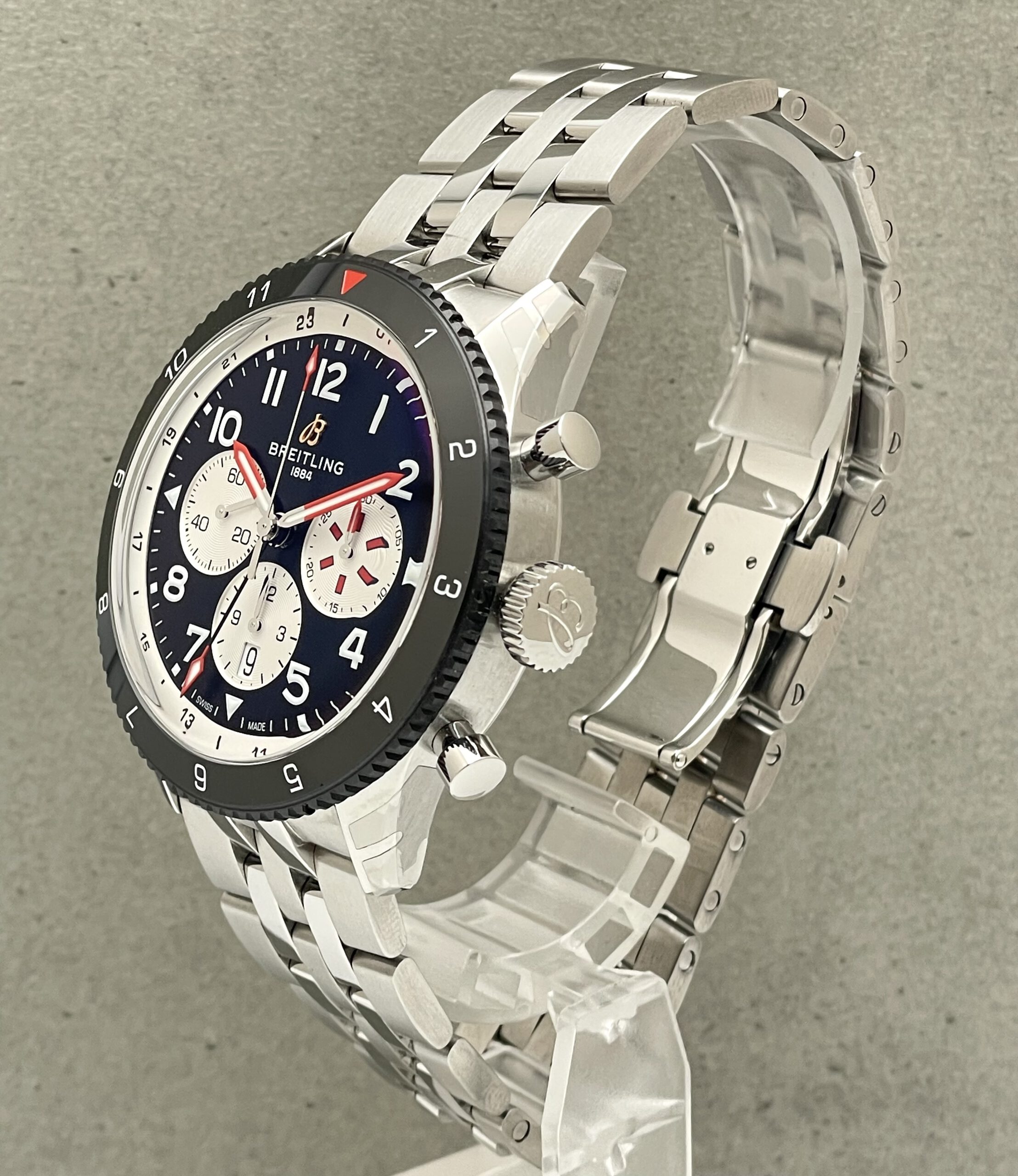 Breitling Super Avi B04 Chronograph GMT 46 Mosquito - YB04451A1B1A1 - ungetragen/verklebt – Bild 3