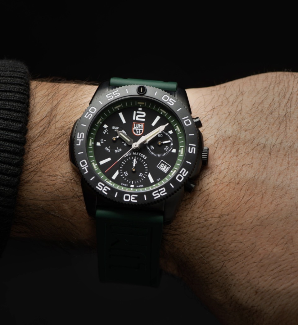 Luminox Pacific Diver Chronograph 44 mm Forest Green - XS.3147 - NEU - Full Set – Bild 8