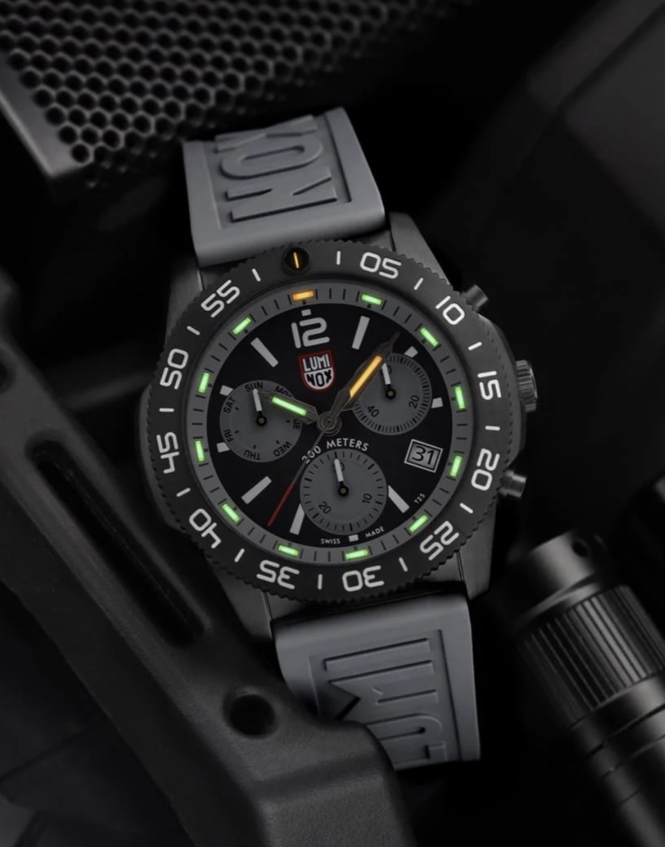 Luminox Pacific Diver Chronograph 44 mm Graphite Grey - XS.3148 - NEU - Full Set – Bild 4